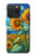 S4019 Sunflower Van Gogh Style Case For iPhone 15 Pro