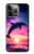 S3980 Dolphin Sunset Milky Way Case For iPhone 13 S3980 Dolphin Sunset Milky Way Case For iPhone 13