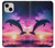 S3980 Dolphin Sunset Milky Way Case For iPhone 13 S3980 Dolphin Sunset Milky Way Case For iPhone 13