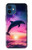 S3980 Dolphin Sunset Milky Way Case For iPhone 12 mini