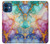 S4001 Multicolored Abstract Lilac Emerald Case For iPhone 12 mini