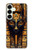 S3992 Gold Black Anubis Case For Samsung Galaxy S25 Plus