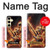 S3984 Fire Skeleton Playing Guitar Case For Samsung Galaxy S24 FE