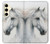 S4025 White Horse Painting Case For Samsung Galaxy S24