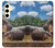 S4031 Baby Hippo Hippopotamus Family Case For Samsung Galaxy S24