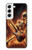 S3984 Fire Skeleton Playing Guitar Case For Samsung Galaxy S22 S3984 Fire Skeleton Playing Guitar Case For Samsung Galaxy S22