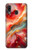 S4012 Red Marble Gold Veins Case For Samsung Galaxy A20, Galaxy A30