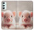 S3979 Cute Baby Pig Case For Samsung Galaxy A34 5G