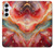 S4012 Red Marble Gold Veins Case For Samsung Galaxy A55 5G