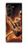 S3984 Fire Skeleton Playing Guitar Case For Samsung Galaxy Z Fold 5