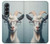 S3991 Goat Glasses Case For Samsung Galaxy Z Fold 4