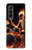S3985 Fire Skull Drummer Case For Samsung Galaxy Z Fold 3 5G
