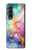 S4001 Multicolored Abstract Lilac Emerald Case For Samsung Galaxy Z Fold 3 5G