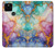 S4001 Multicolored Abstract Lilac Emerald Case For Google Pixel 5