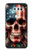 S4015 Skull American Flag Case For LG V30, LG V30 Plus, LG V30S ThinQ, LG V35, LG V35 ThinQ