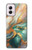 S3993 Green Marble Gold Veins Case For Motorola Moto G Power 5G (2024)