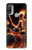 S3985 Fire Skull Drummer Case For Motorola Moto E20,E30,E40