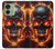 S3986 Fire Skull Case For Motorola Edge (2023), Edge 40