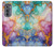 S4001 Multicolored Abstract Lilac Emerald Case For Motorola Edge (2022)