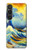 S4005 Oil Color Painting Great Waves Case For Sony Xperia 1 VI