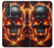 S3986 Fire Skull Case For Sony Xperia 1 III