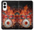 S1431 Skull Drum Fire Rock Case For Samsung Galaxy S25 Edge