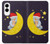 S2849 Cute Sleepy Owl Moon Night Case For Samsung Galaxy S25 Edge