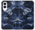 S2959 Navy Blue Camo Camouflage Case For Samsung Galaxy S25 Edge