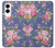 S3265 Vintage Flower Pattern Case For Samsung Galaxy S25 Edge