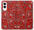 S3354 Red Classic Bandana Case For Samsung Galaxy S25 Edge