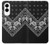 S3363 Bandana Black Pattern Case For Samsung Galaxy S25 Edge