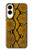 S3365 Yellow Python Skin Graphic Print Case For Samsung Galaxy S25 Edge