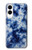 S3439 Fabric Indigo Tie Dye Case For Samsung Galaxy S25 Edge