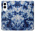 S3439 Fabric Indigo Tie Dye Case For Samsung Galaxy S25 Edge
