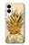 S3490 Gold Pineapple Case For Samsung Galaxy S25 Edge