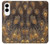 S3691 Gold Peacock Feather Case For Samsung Galaxy S25 Edge