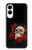 S3753 Dark Gothic Goth Skull Roses Case For Samsung Galaxy S25 Edge