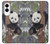 S3793 Cute Baby Panda Snow Painting Case For Samsung Galaxy S25 Edge