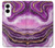 S3896 Purple Marble Gold Streaks Case For Samsung Galaxy S25 Edge