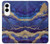S3906 Navy Blue Purple Marble Case For Samsung Galaxy S25 Edge