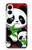 S3929 Cute Panda Eating Bamboo Case For Samsung Galaxy S25 Edge