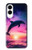 S3980 Dolphin Sunset Milky Way Case For Samsung Galaxy S25 Edge