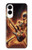 S3984 Fire Skeleton Playing Guitar Case For Samsung Galaxy S25 Edge