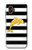 S2882 Black and White Striped Gold Dolphin Case For Samsung Galaxy XCover7 Pro