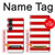 S2364 Red and White Striped Case For Sony Xperia 1 VII