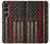 S3804 Fire Fighter Metal Red Line Flag Graphic Case For Sony Xperia 1 VII