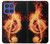 S0493 Music Note Burn Case For Motorola Moto G Stylus 5G (2025,2026), Edge 60 Stylus