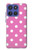 S2358 Pink Polka Dots Case For Motorola Moto G Stylus 5G (2025,2026), Edge 60 Stylus