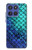 S3047 Green Mermaid Fish Scale Case For Motorola Moto G Stylus 5G (2025,2026), Edge 60 Stylus