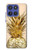 S3490 Gold Pineapple Case For Motorola Moto G Stylus 5G (2025,2026), Edge 60 Stylus